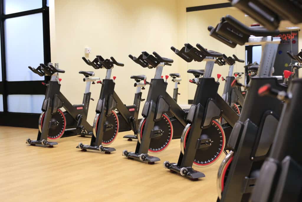 Spin bikes in the studio at Life Leisure Avondale